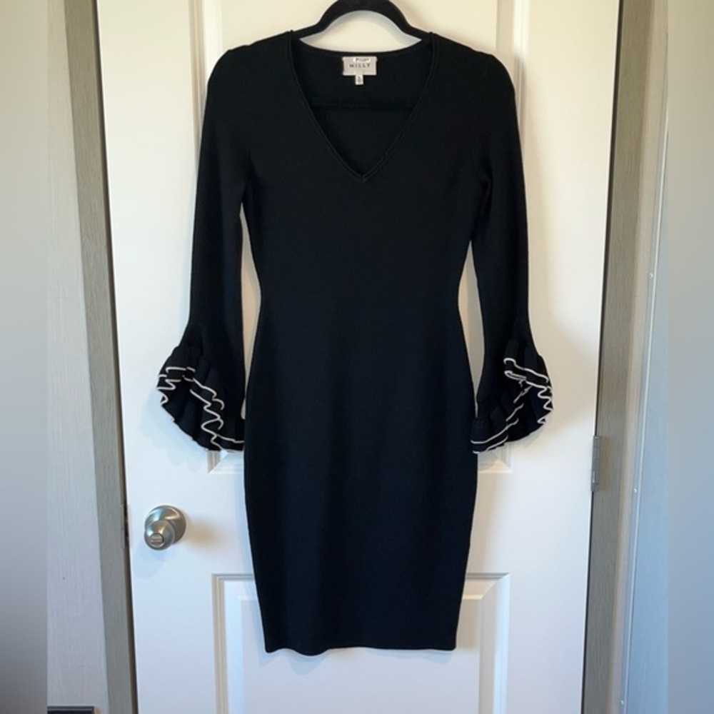 Vintage Milly of New York Whimsgoth Core Black Sweater Dress Size Medium